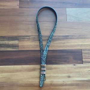 Zebra belt from Anthropologie